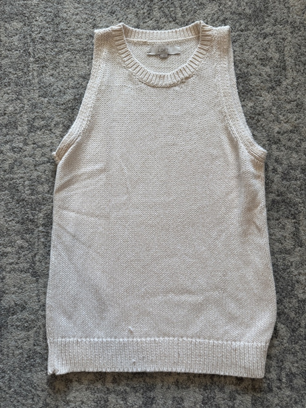 LOFT Cream Halter Sweater